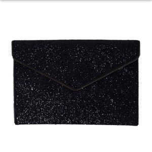 Rebecca Minkoff Glitter Leo Clutcb